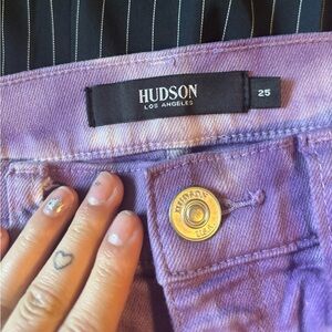 Purple Tie-Dye Jean skirt